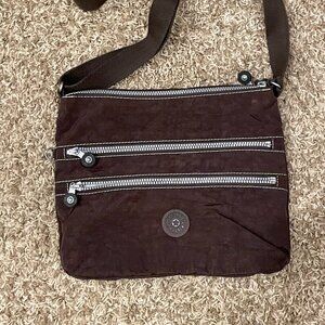 Kipling Alvar Crossbody Bag Chocolate Brown